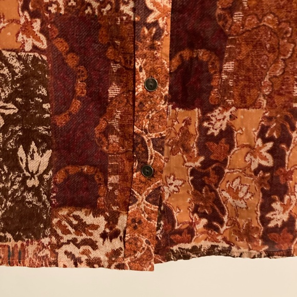 Lucky Brand Ladies Patchwork Button Down Shirt - Picture 5 of 11